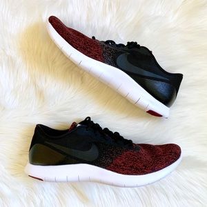 nike flex red and black
